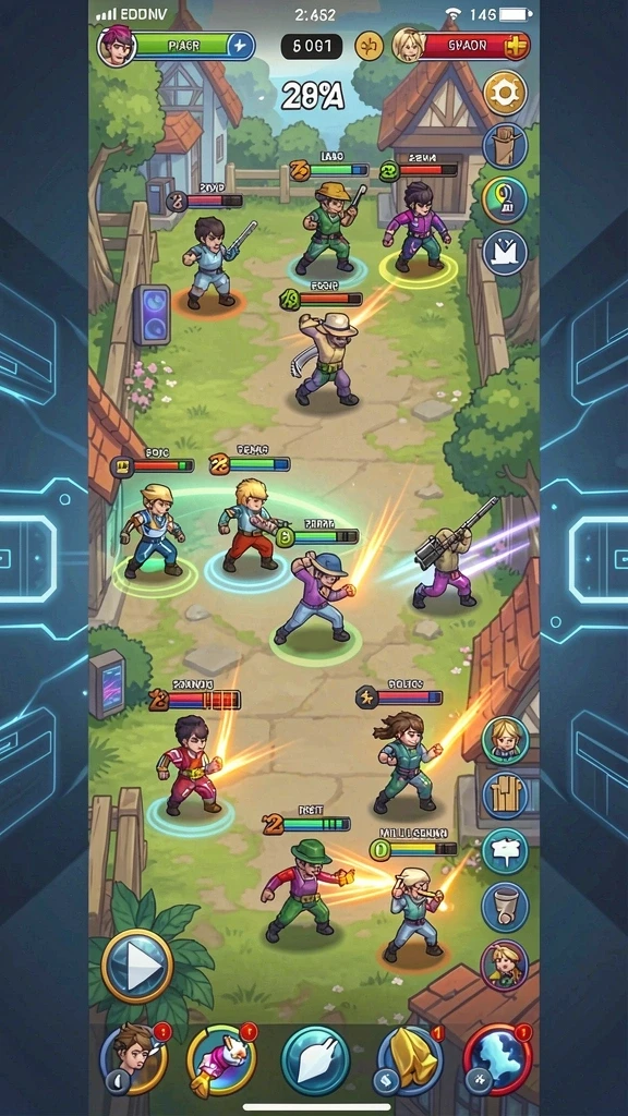 Tampilan awal game yang menarik dan penuh warna.