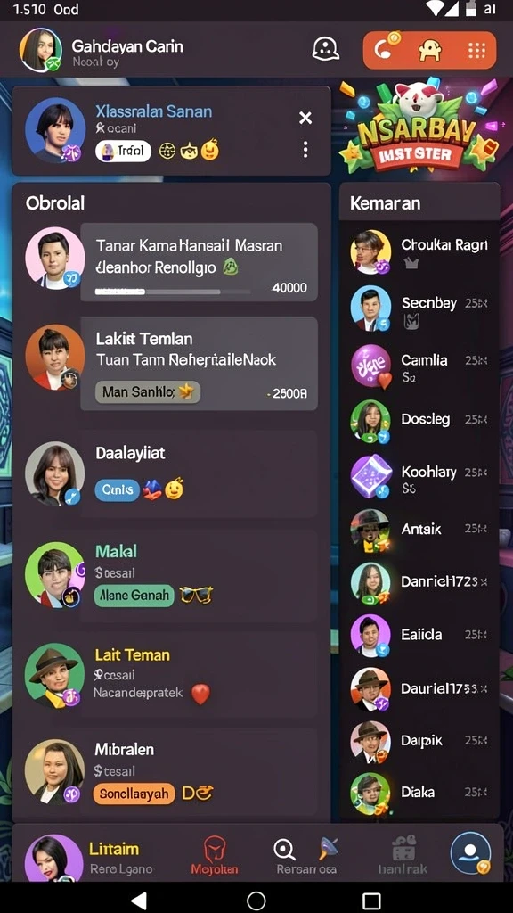 Tampilan level yang memikat dengan suasana petualangan.
