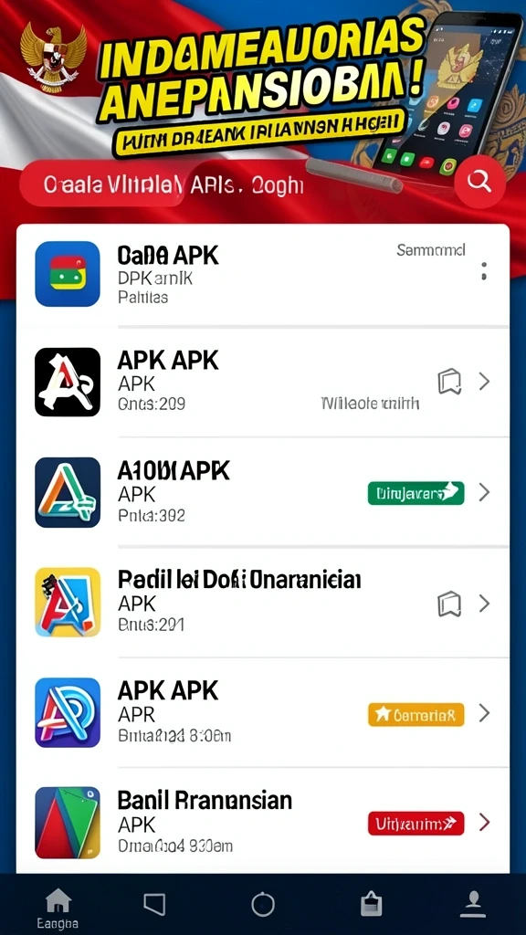 Tampilan awal aplikasi dengan navigasi yang sederhana.