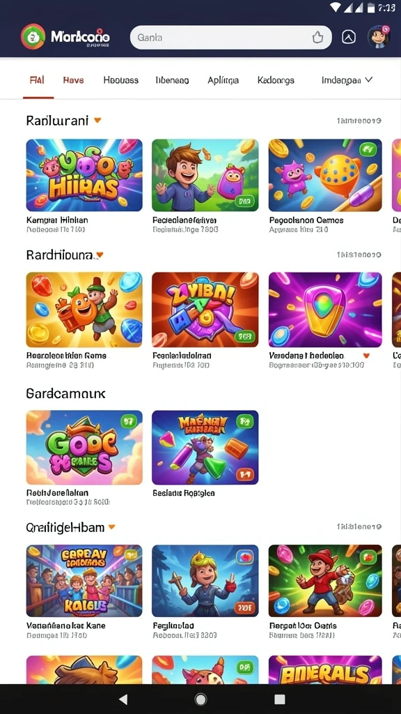Screenshot menampilkan antarmuka utama permainan GOGO77.