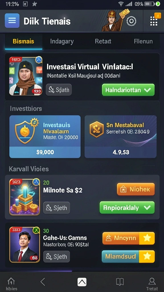 Fitur chat yang memungkinkan interaksi antara pemain.
