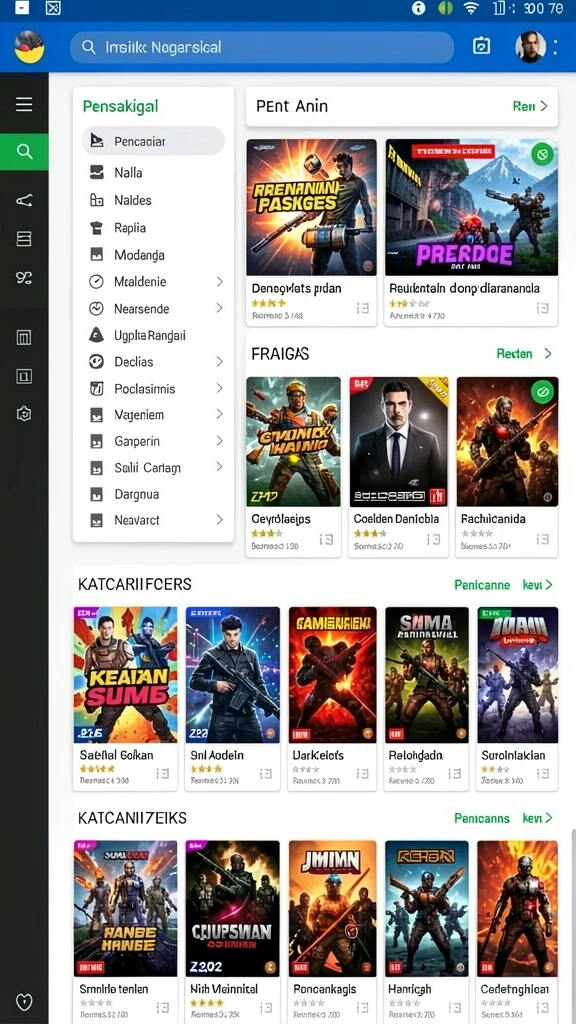 Tampilan antarmuka yang menarik dan mudah dinavigasi.