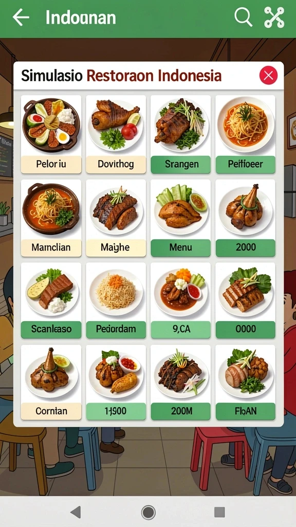 Fitur chat untuk berinteraksi dengan pemain lain.