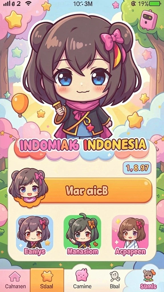Tampilan menu utama yang menarik dan intuitif.
