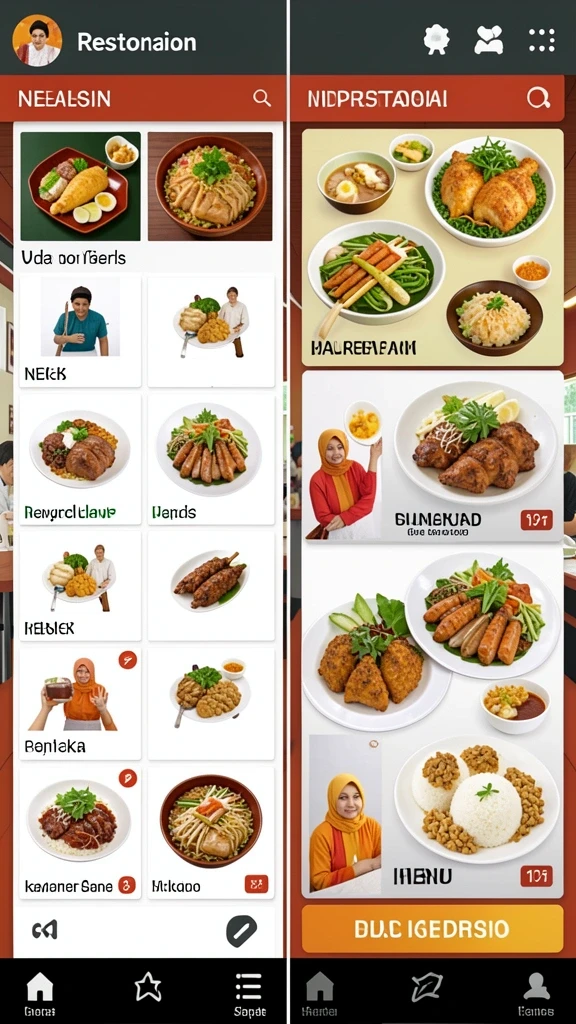 Tampilan antarmuka yang intuitif dan menarik.