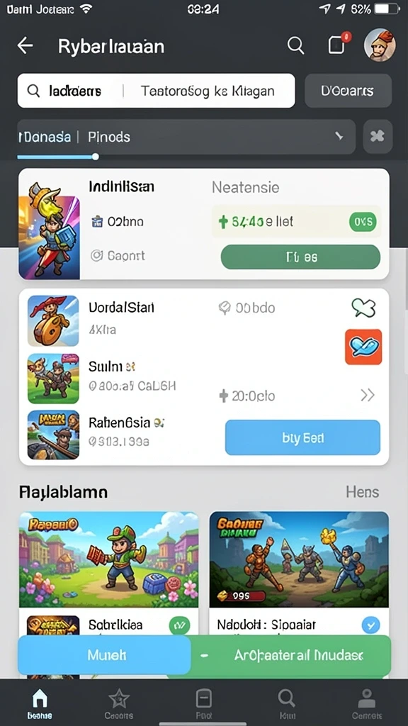 Beragam permainan slot dengan tema yang bervariasi.