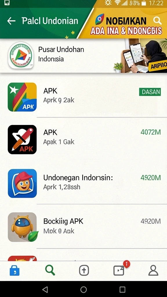 Tampilan awal aplikasi JAVO88 yang menarik.