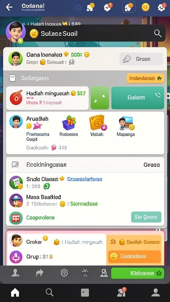 Gambaran grafis yang menakjubkan dari latar belakang permainan.