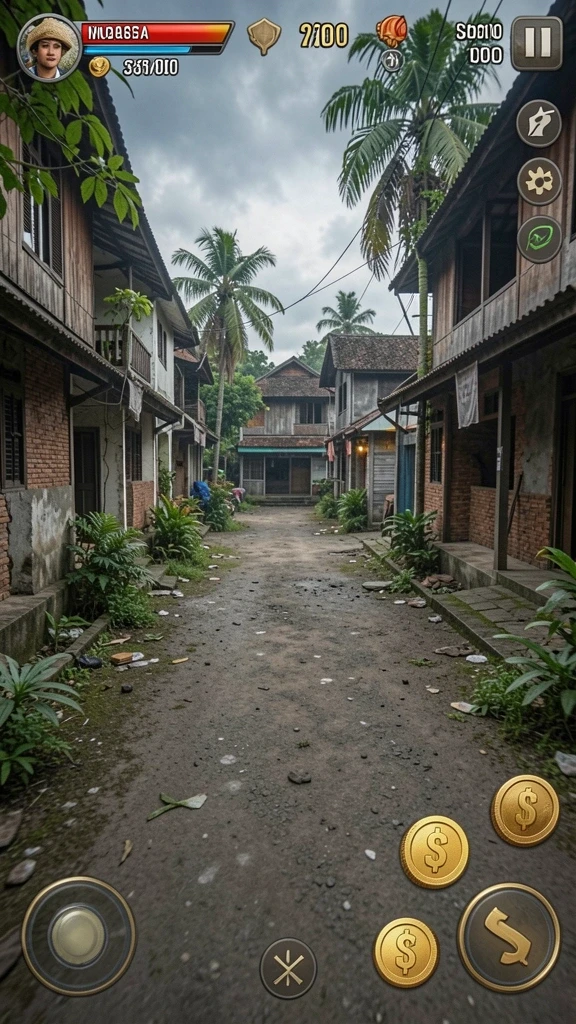 Tampilan karakter menarik dan penuh warna.