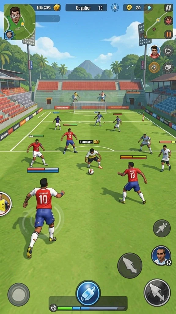Mode pertarungan tim yang seru dan menegangkan.