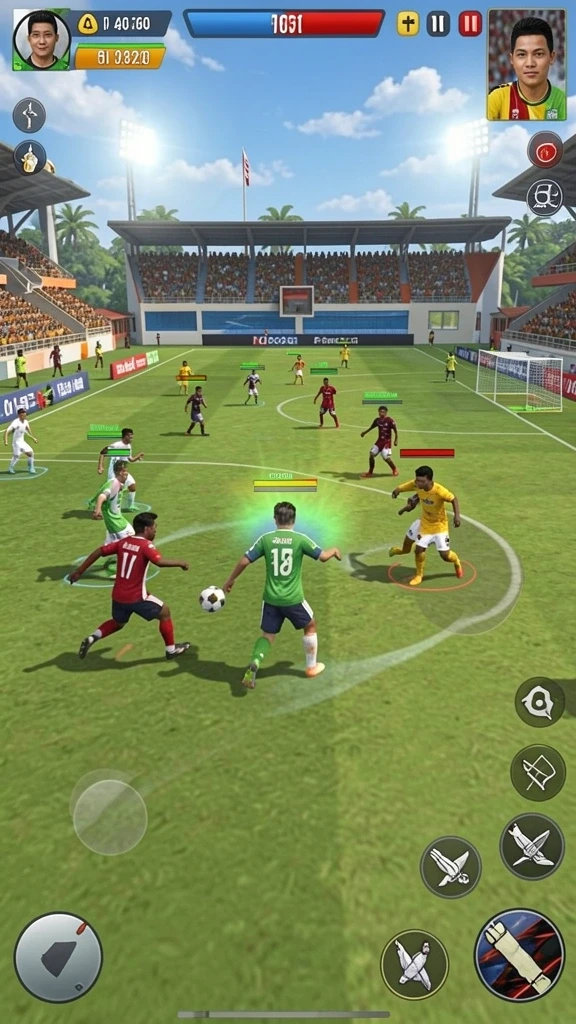 Mode multiplayer yang seru dan kompetitif.
