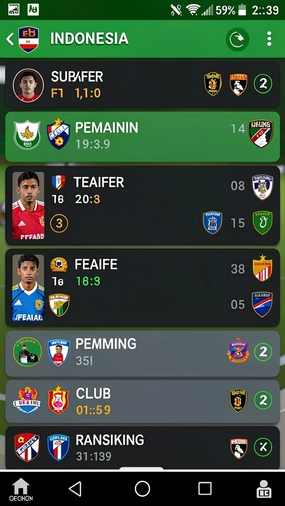 Berbagai tema slot yang dapat dipilih.