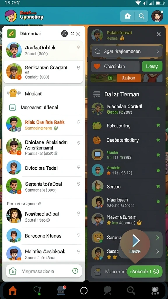Sistem reward yang memotivasi pemain untuk terus bermain.