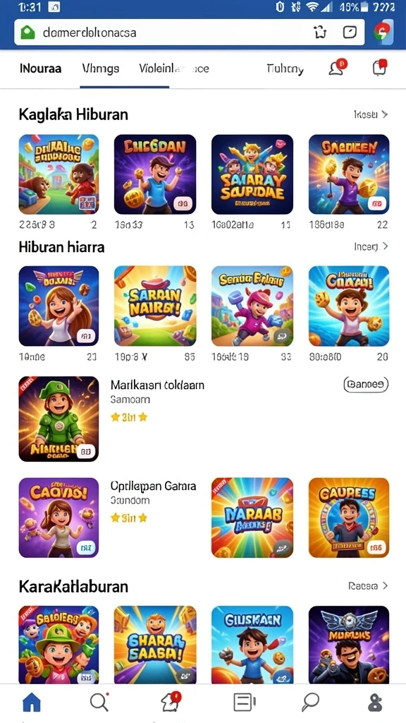 Tampilan antarmuka yang menarik dan mudah digunakan.
