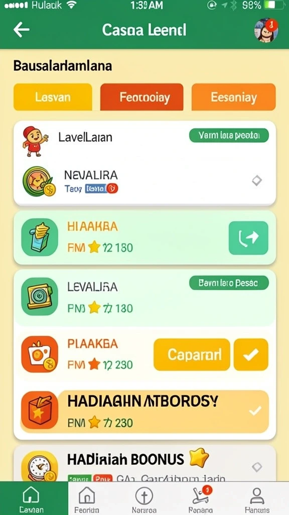 Sistem reward yang memberikan banyak hadiah menarik.