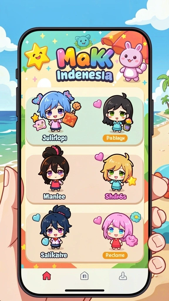 Screenshot memperlihatkan level baru yang penuh warna dan tantangan.
